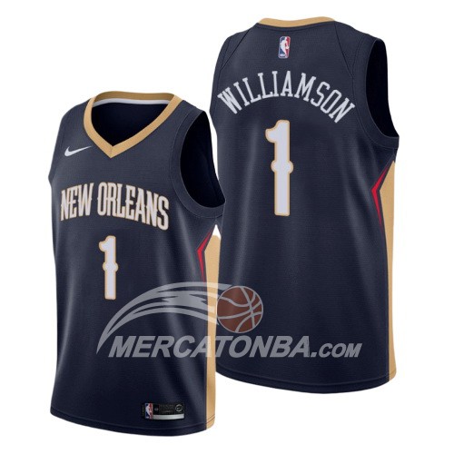 Maglia New Orleans Pelicans Zion Williamson Icon 2019-20 Blu